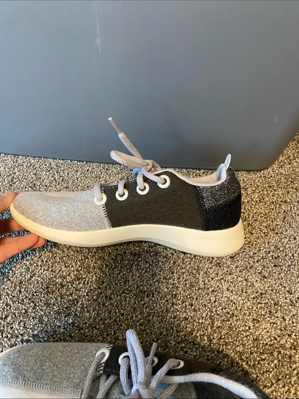 allbirds Women's Two-Tone Gray & Black Athletic Sneakers